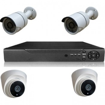 SPY Güvenlik Kamera Seti 2 DIŞ 2 İÇ 4 2 Mp İP kameralı Set Gece Görüşlü 